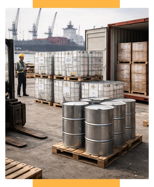 Доставка химического сырья из Индии от 256425 р. | СетСервис-Нжр