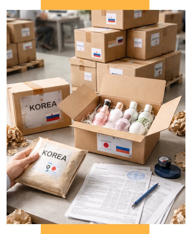 Доставка косметики из Кореи от 8718 р. под ключ | СетСервис-Нжр