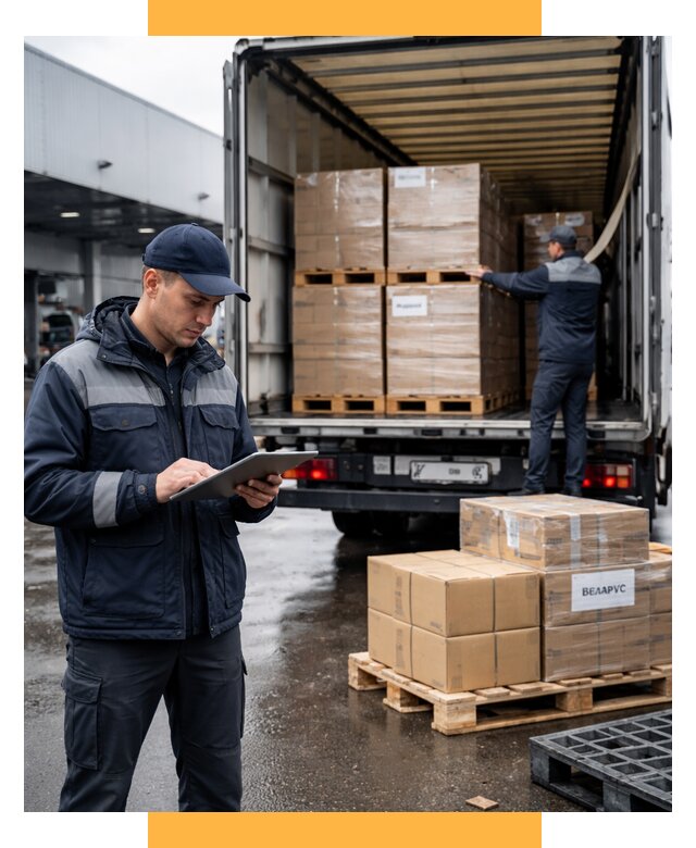 Доставка грузов из Беларуси от 15386 р. логистика СетСервис-Нжр