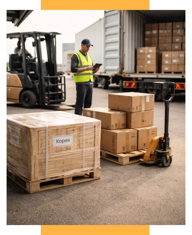 Доставка грузов в Корею из России от 35900 р. | СетСервис-Нжр